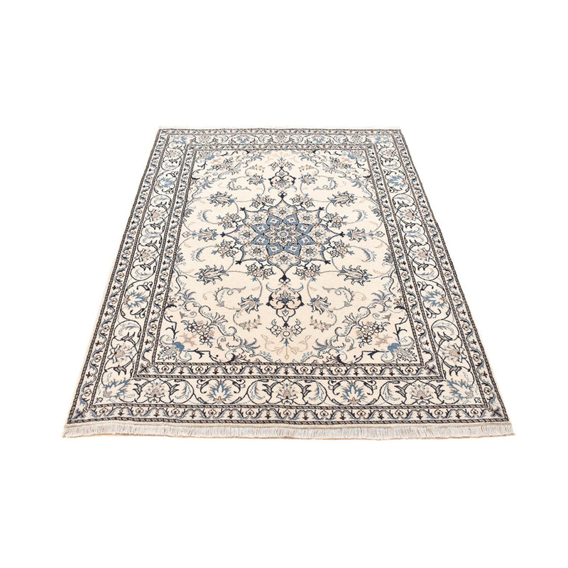 Persisk tæppe - Nain - 204 x 151 cm - lys beige