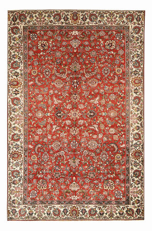 Persisk tæppe - Tabriz - 322 x 209 cm - rød