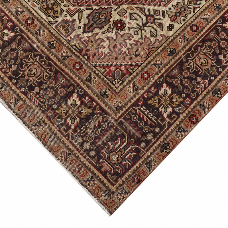 Persisk tæppe - Tabriz - 348 x 245 cm - lysrød