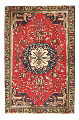 Persisk tæppe - Tabriz - 155 x 100 cm - rød