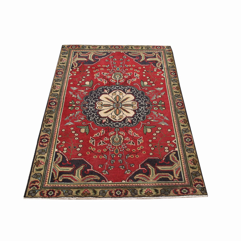 Persisk tæppe - Tabriz - 155 x 100 cm - rød