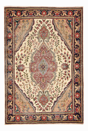 Persisk tæppe - Tabriz - 146 x 98 cm - flerfarvet