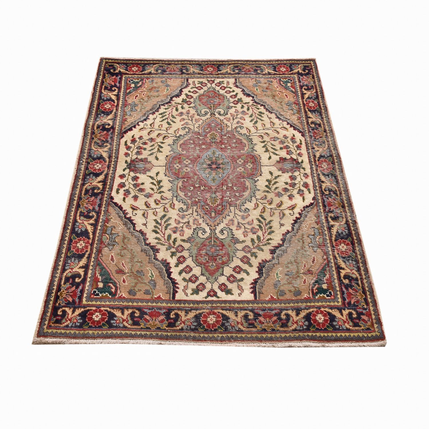 Persisk tæppe - Tabriz - 146 x 98 cm - flerfarvet