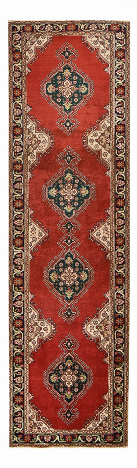 Løber Persisk tæppe - Tabriz - 340 x 96 cm - rød