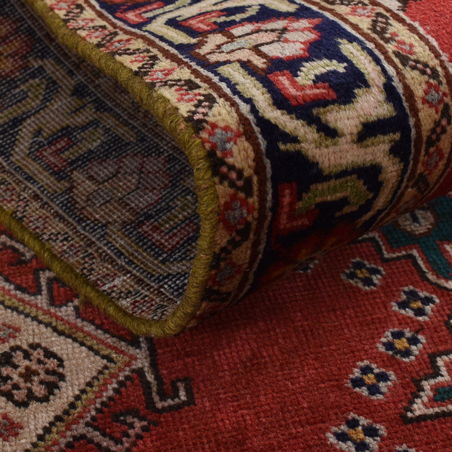 Løber Persisk tæppe - Tabriz - 340 x 96 cm - rød