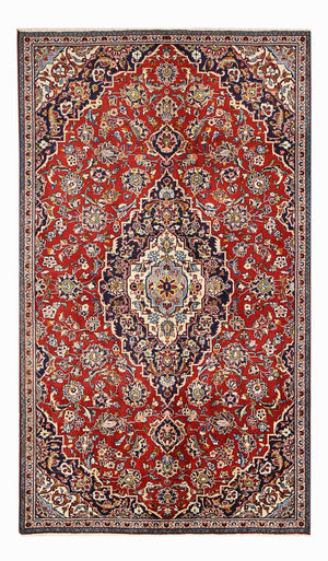 Persisk tæppe - Keshan - 244 x 146 cm - rød