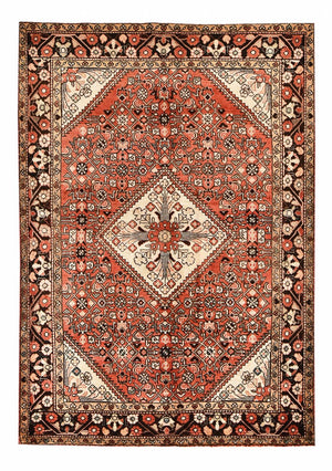 Persisk tæppe - Nomadisk - 218 x 154 cm - lysrød