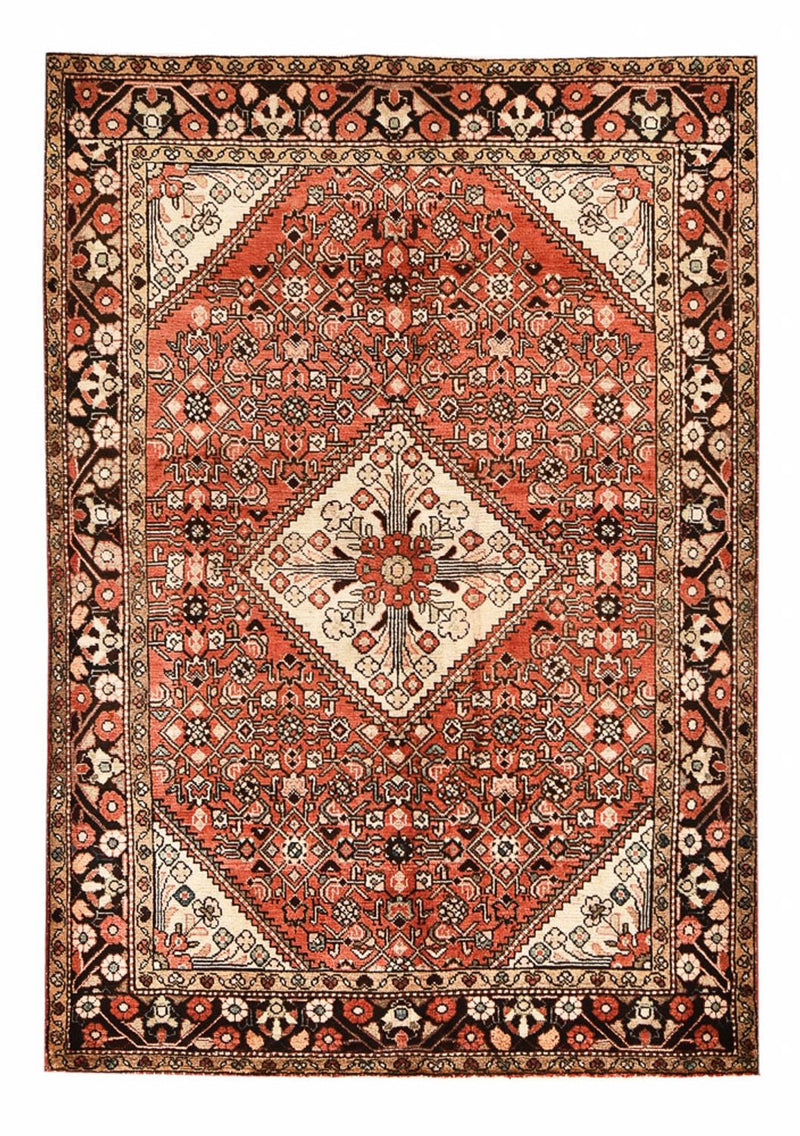 Persisk tæppe - Nomadisk - 218 x 154 cm - lysrød