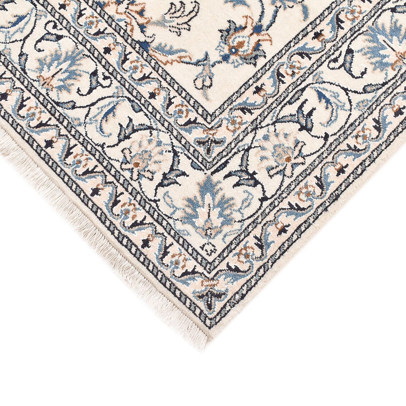 Persisk tæppe - Nain - 200 x 144 cm - lys beige