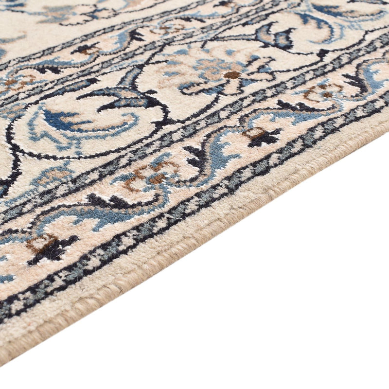 Persisk tæppe - Nain - 200 x 144 cm - lys beige