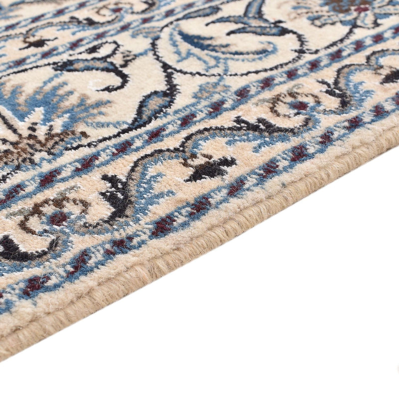 Persisk tæppe - Nain - 200 x 152 cm - lys beige