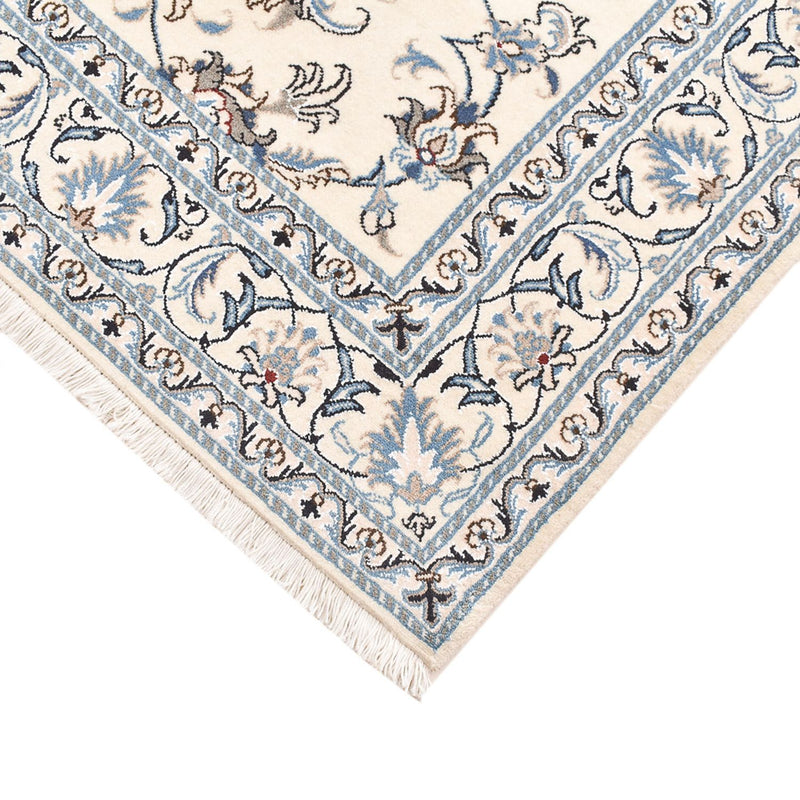 Persisk tæppe - Nain - 195 x 150 cm - lys beige