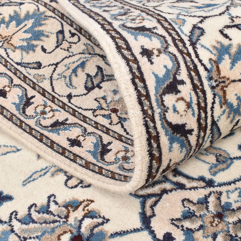 Persisk tæppe - Nain - 195 x 150 cm - lys beige