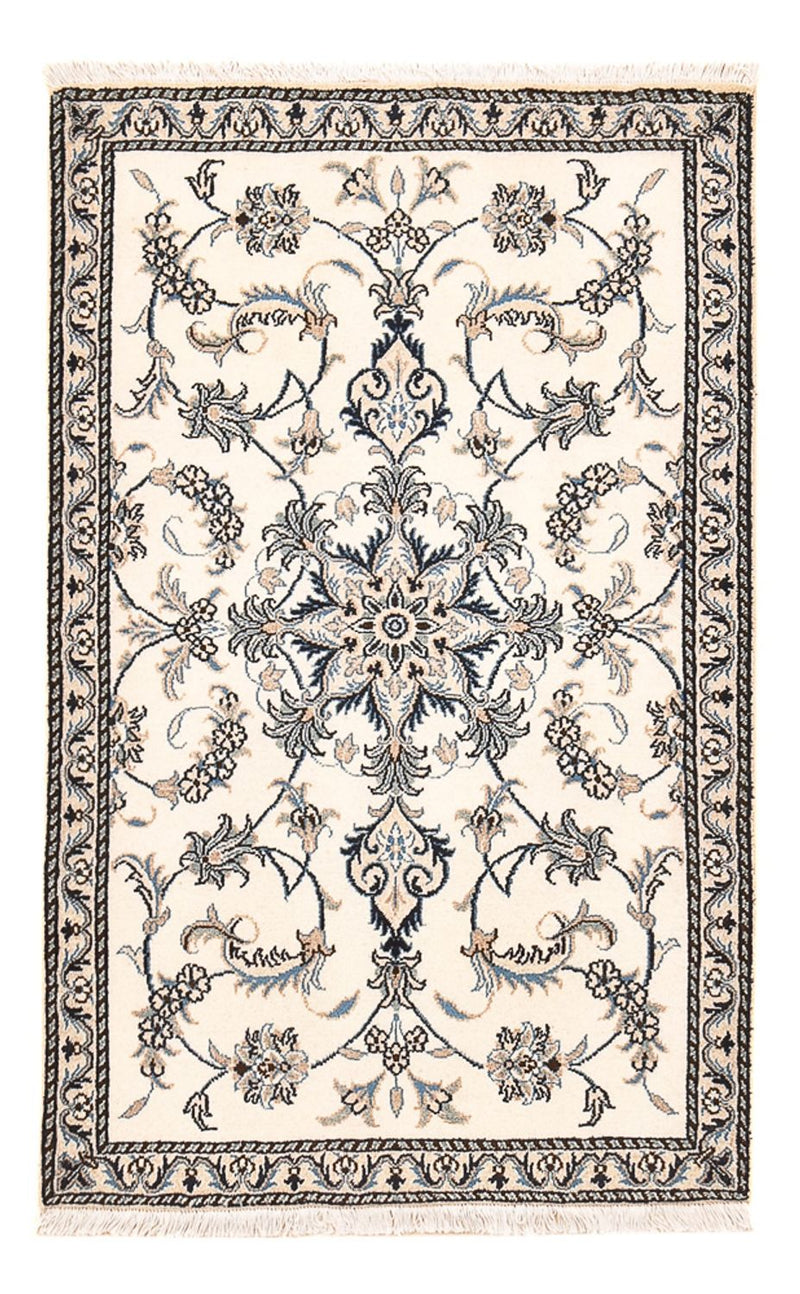 Persisk tæppe - Nain - 138 x 90 cm - lys beige