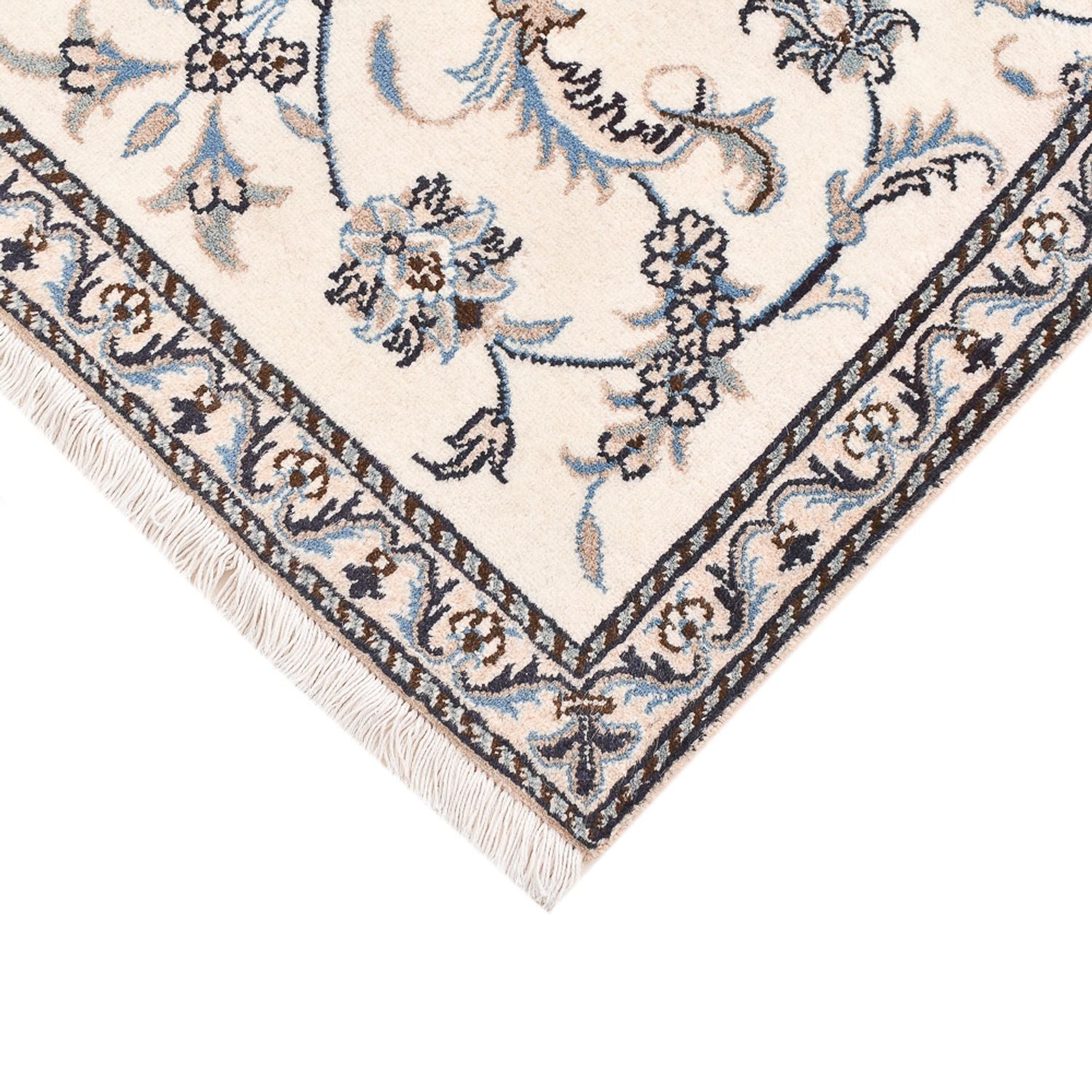 Persisk tæppe - Nain - 138 x 90 cm - lys beige