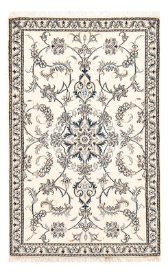 Persisk tæppe - Nain - 146 x 88 cm - lys beige