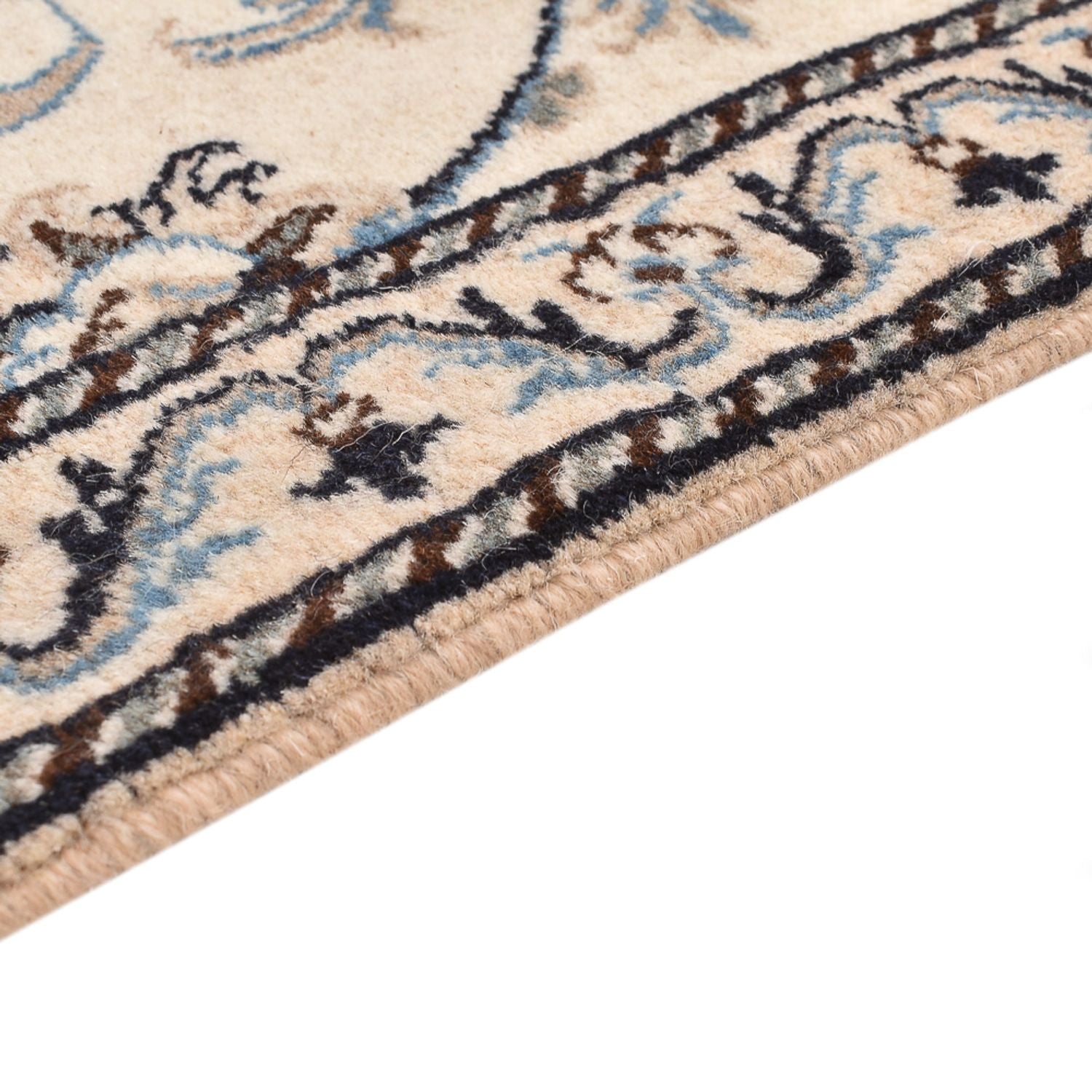 Persisk tæppe - Nain - 146 x 88 cm - lys beige