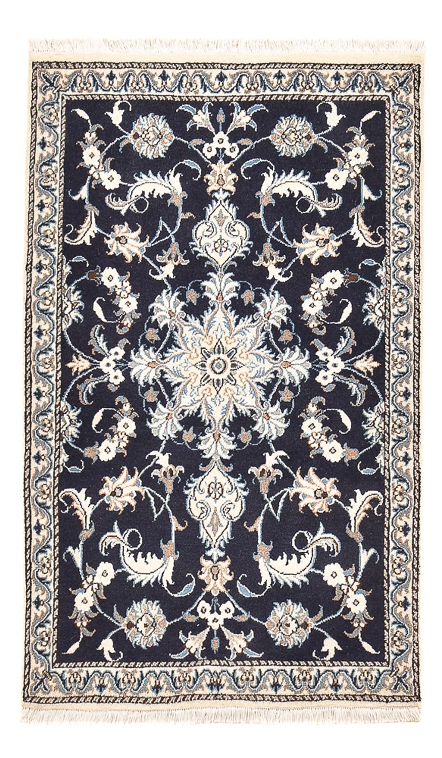Persisk tæppe - Nain - 140 x 87 cm - mørk beige