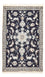 Persisk tæppe - Nain - 140 x 87 cm - mørk beige