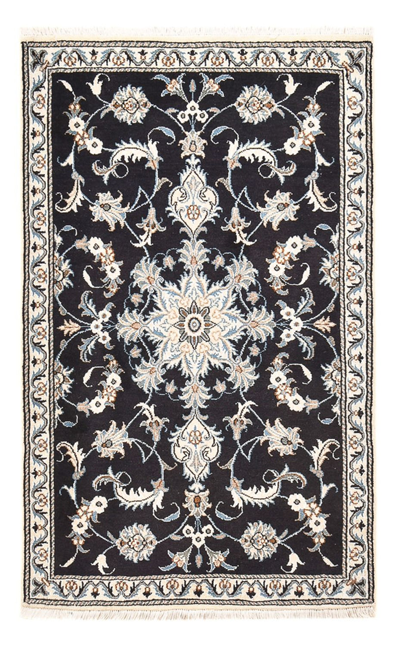Persisk tæppe - Nain - 145 x 87 cm - mørk beige