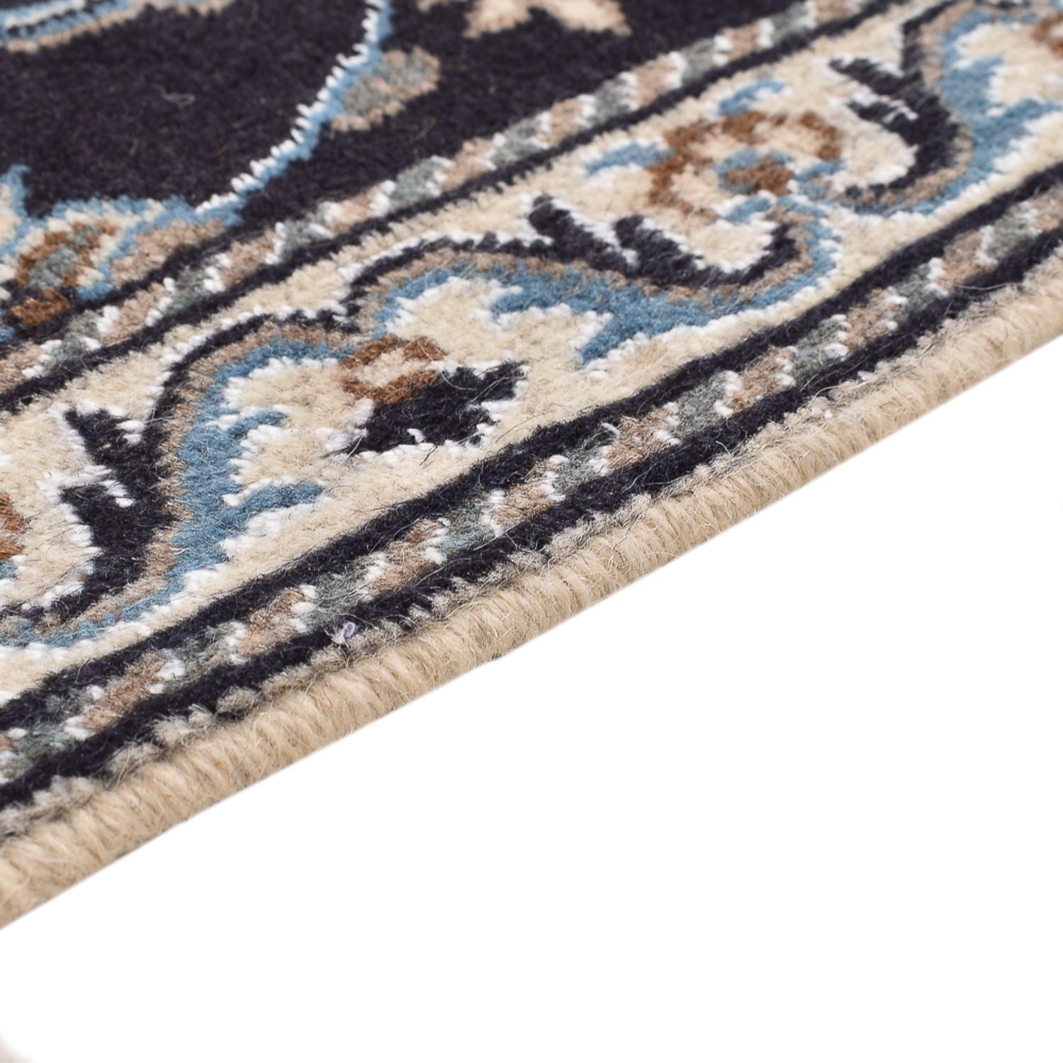 Persisk tæppe - Nain - 145 x 87 cm - mørk beige