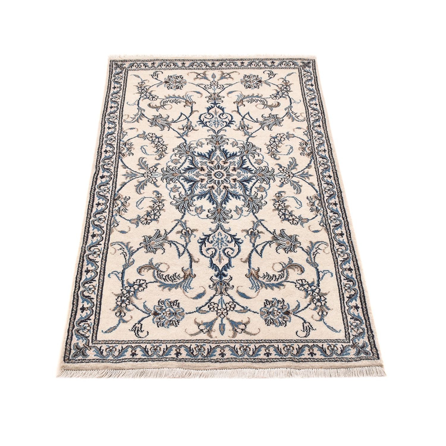 Persisk tæppe - Nain - 148 x 84 cm - lys beige