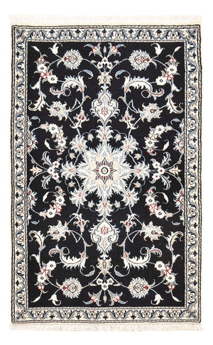 Persisk tæppe - Nain - 142 x 87 cm - mørkeblå