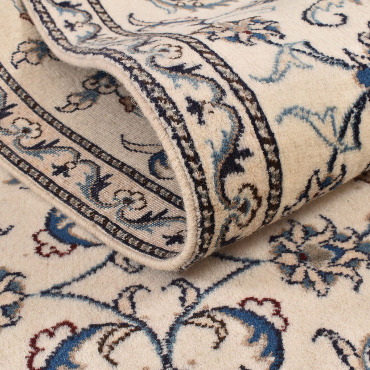 Løber Persisk tæppe - Nain - 377 x 79 cm - beige