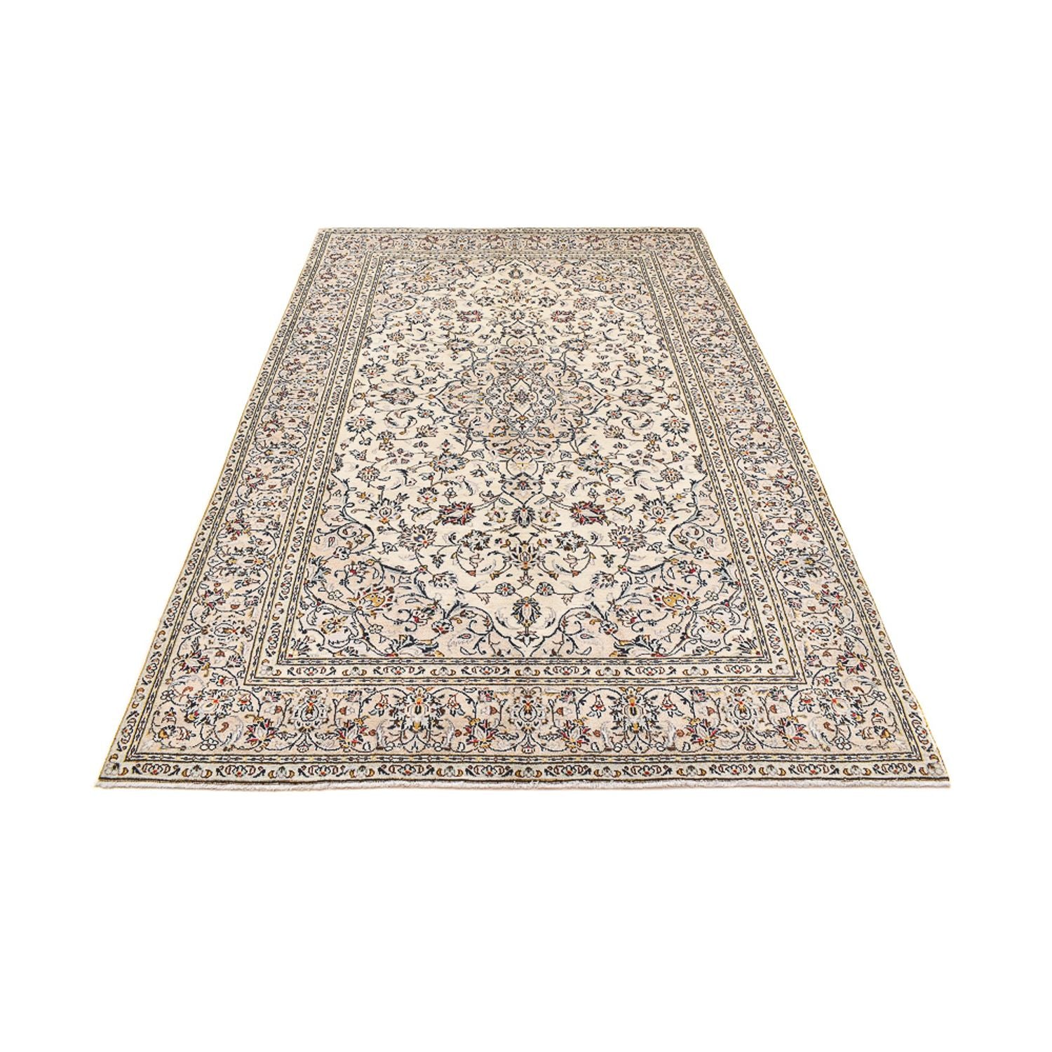 Persisk tæppe - Keshan - 293 x 192 cm - beige