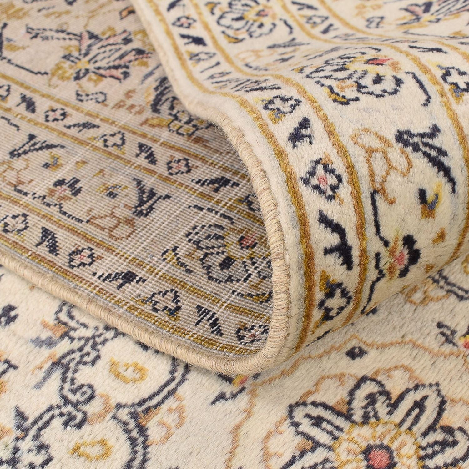 Persisk tæppe - Keshan - 298 x 202 cm - beige