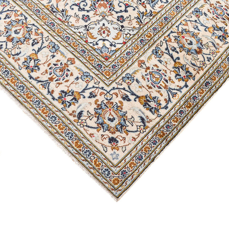 Persisk tæppe - Keshan - 299 x 203 cm - mørk beige
