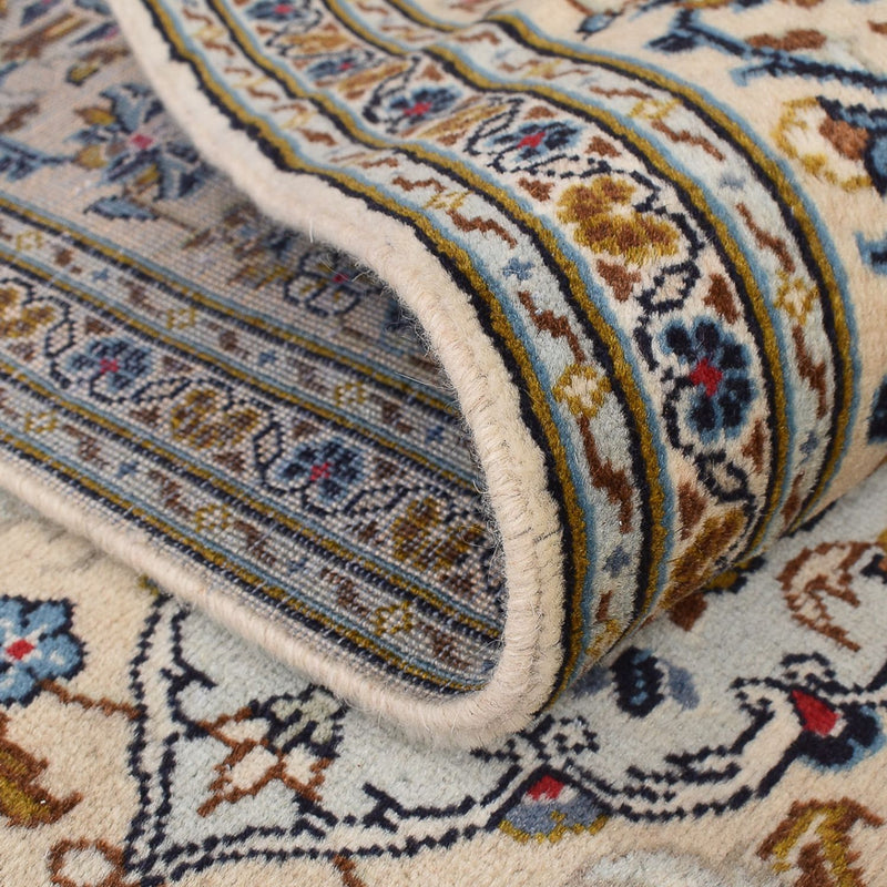Persisk tæppe - Keshan - 299 x 203 cm - mørk beige