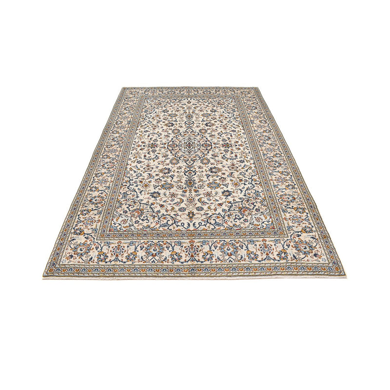 Persisk tæppe - Keshan - 299 x 203 cm - mørk beige