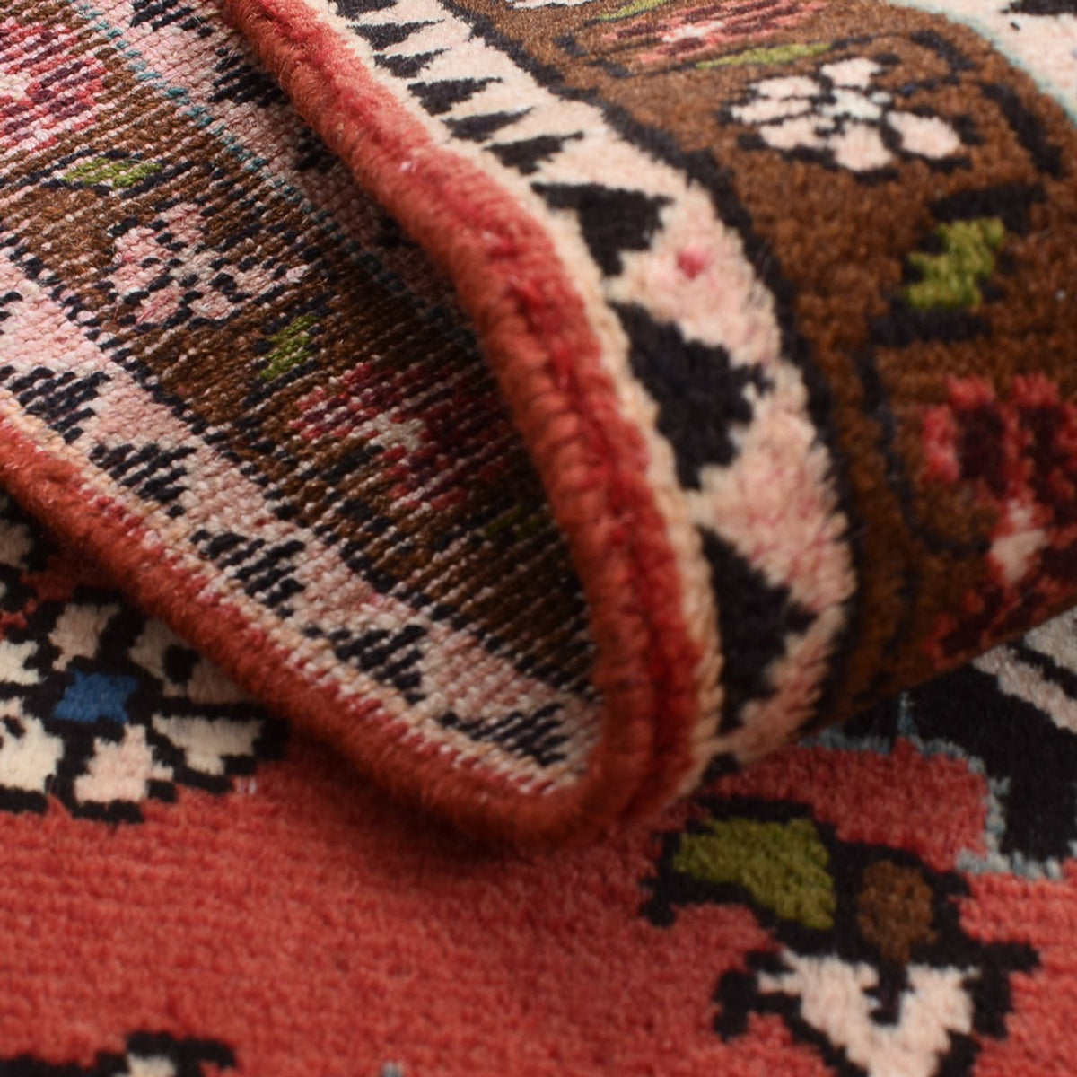 Persisk tæppe - Nomadisk - 127 x 70 cm - lysrød