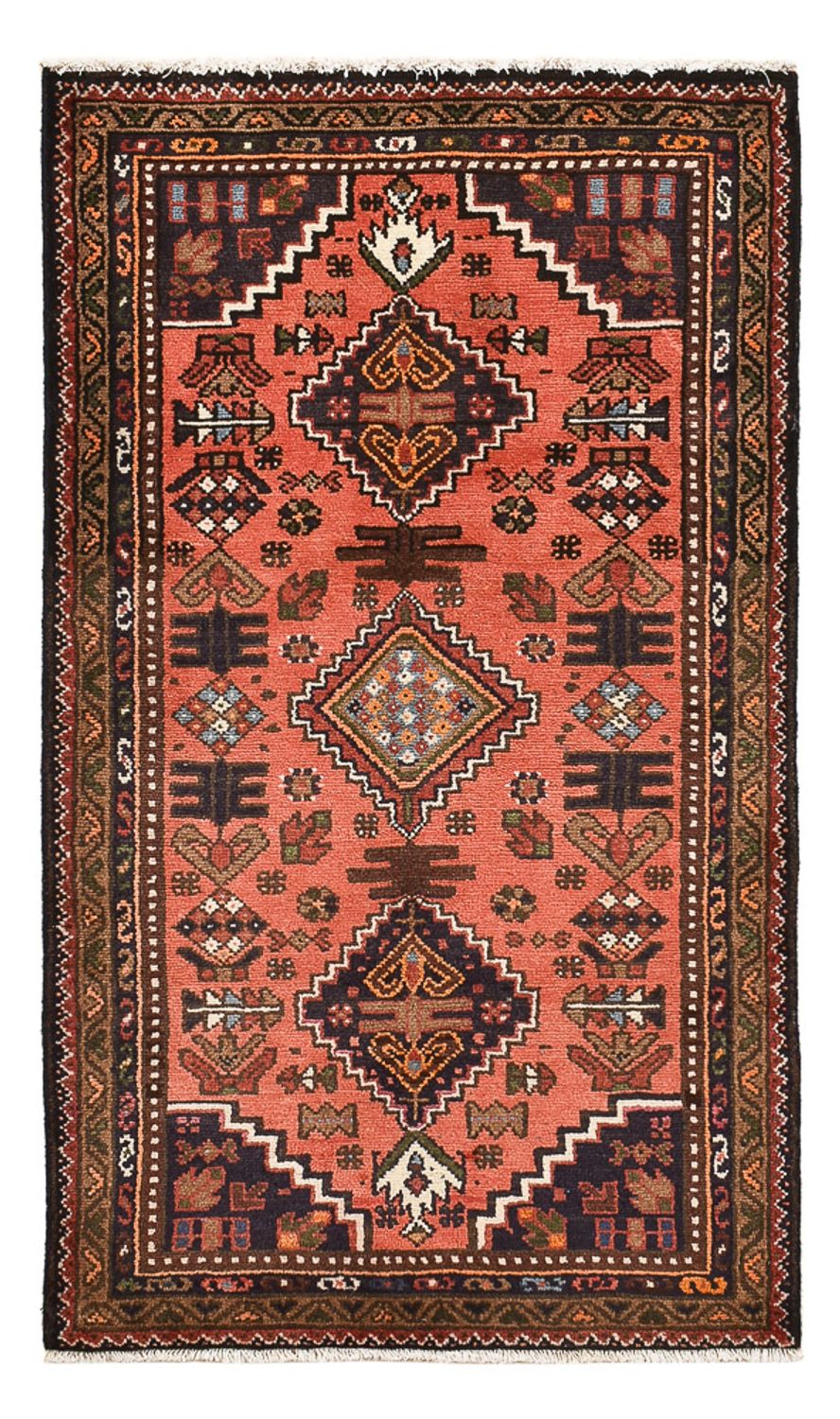 Persisk tæppe - Nomadisk - 124 x 72 cm - lysrød