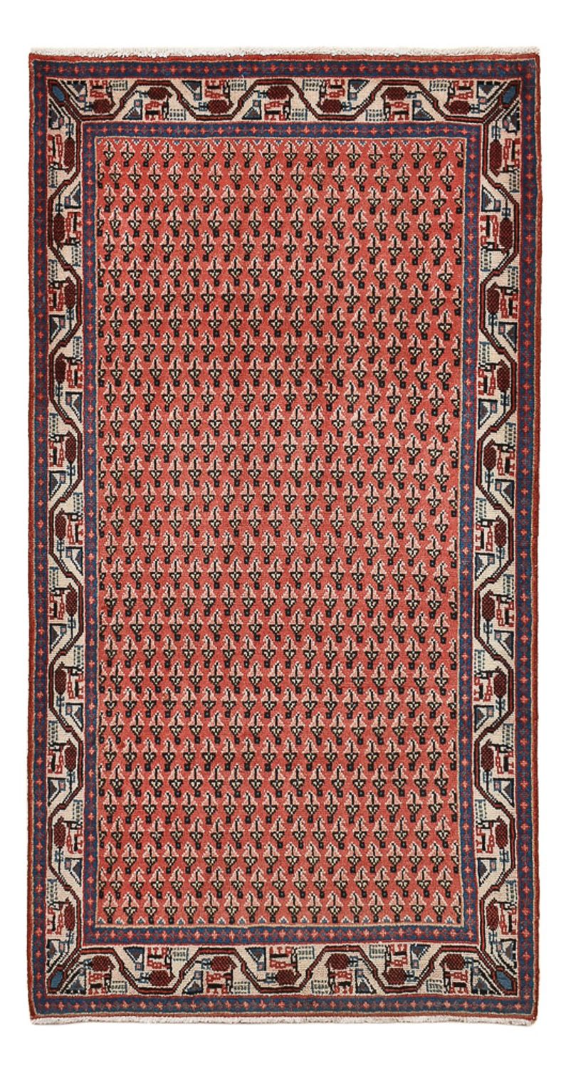 Persisk tæppe - Mir - 135 x 71 cm - lysrød