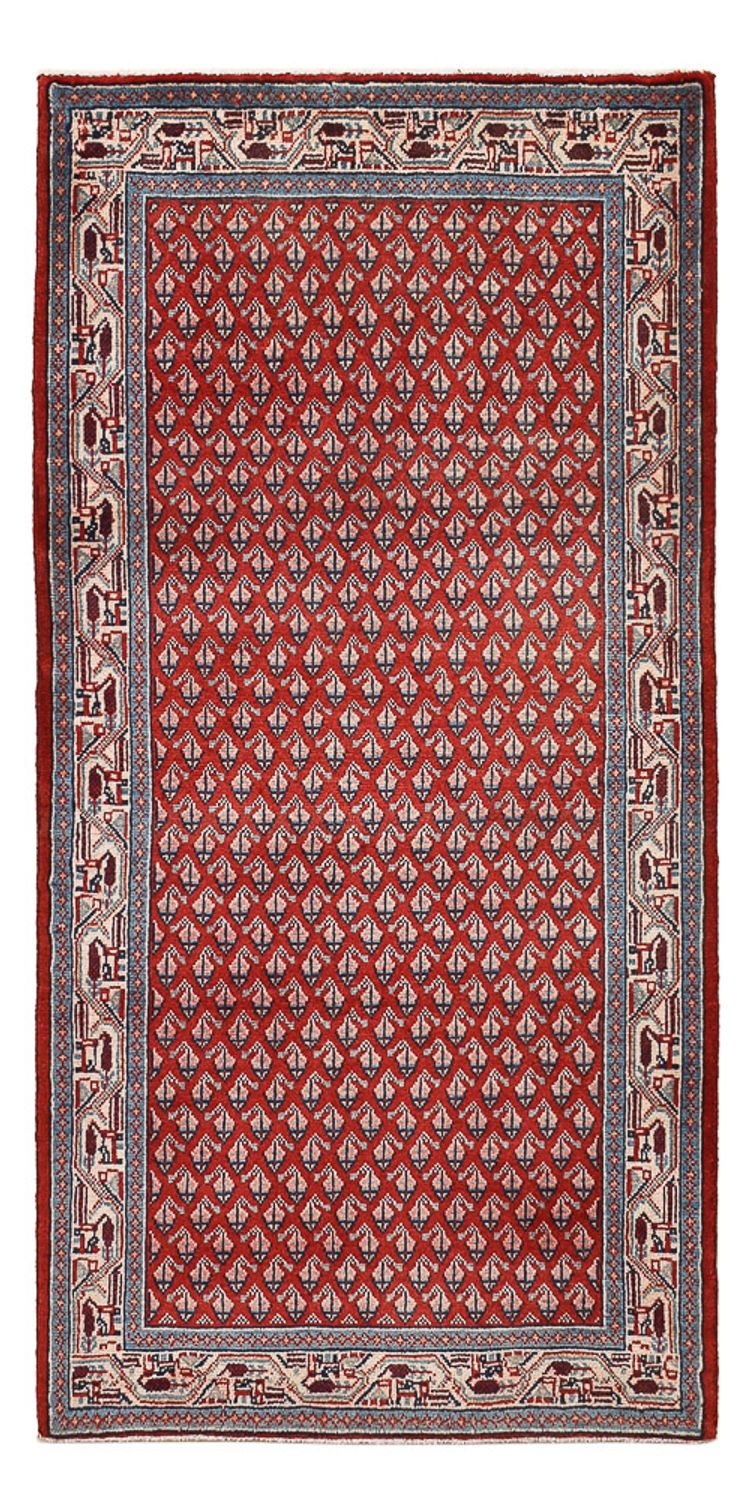Persisk tæppe - Mir - 135 x 66 cm - mørkerød