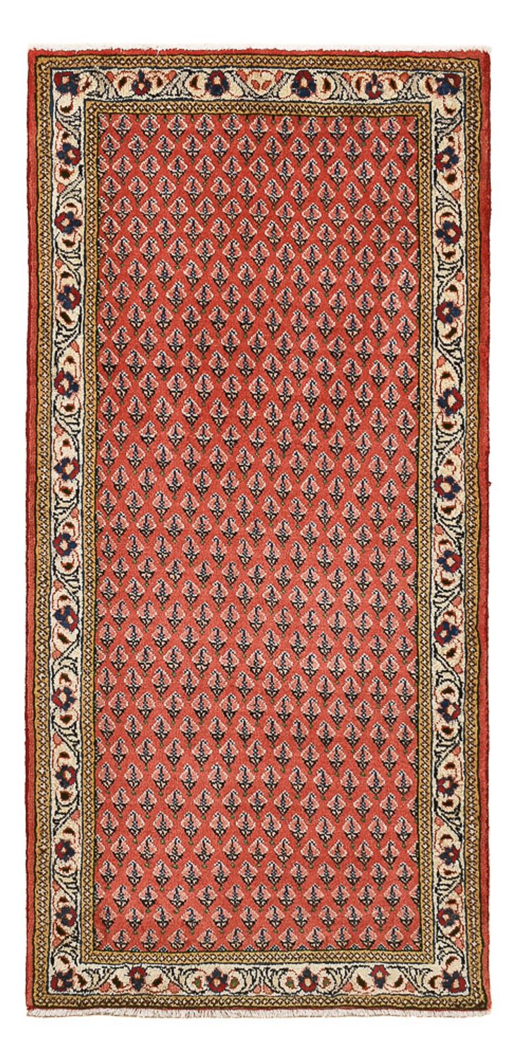 Persisk tæppe - Mir - 130 x 63 cm - lysrød