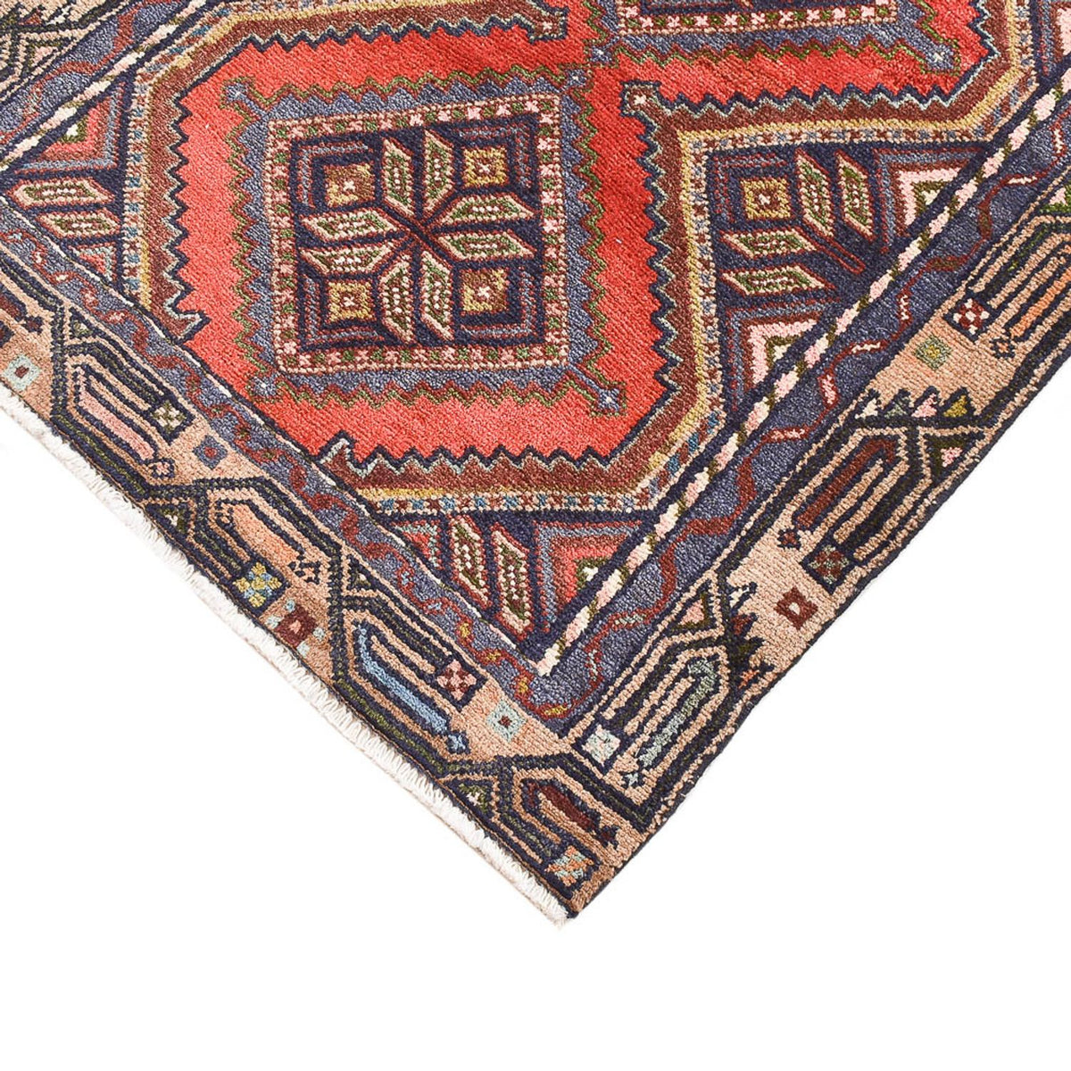 Persisk tæppe - Nomadisk - 119 x 70 cm - rød