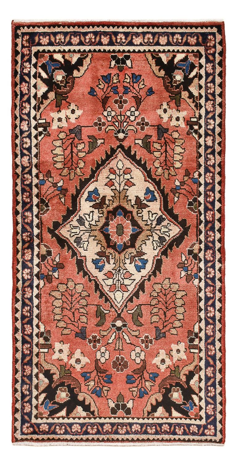 Persisk tæppe - Nomadisk - 153 x 79 cm - lysrød