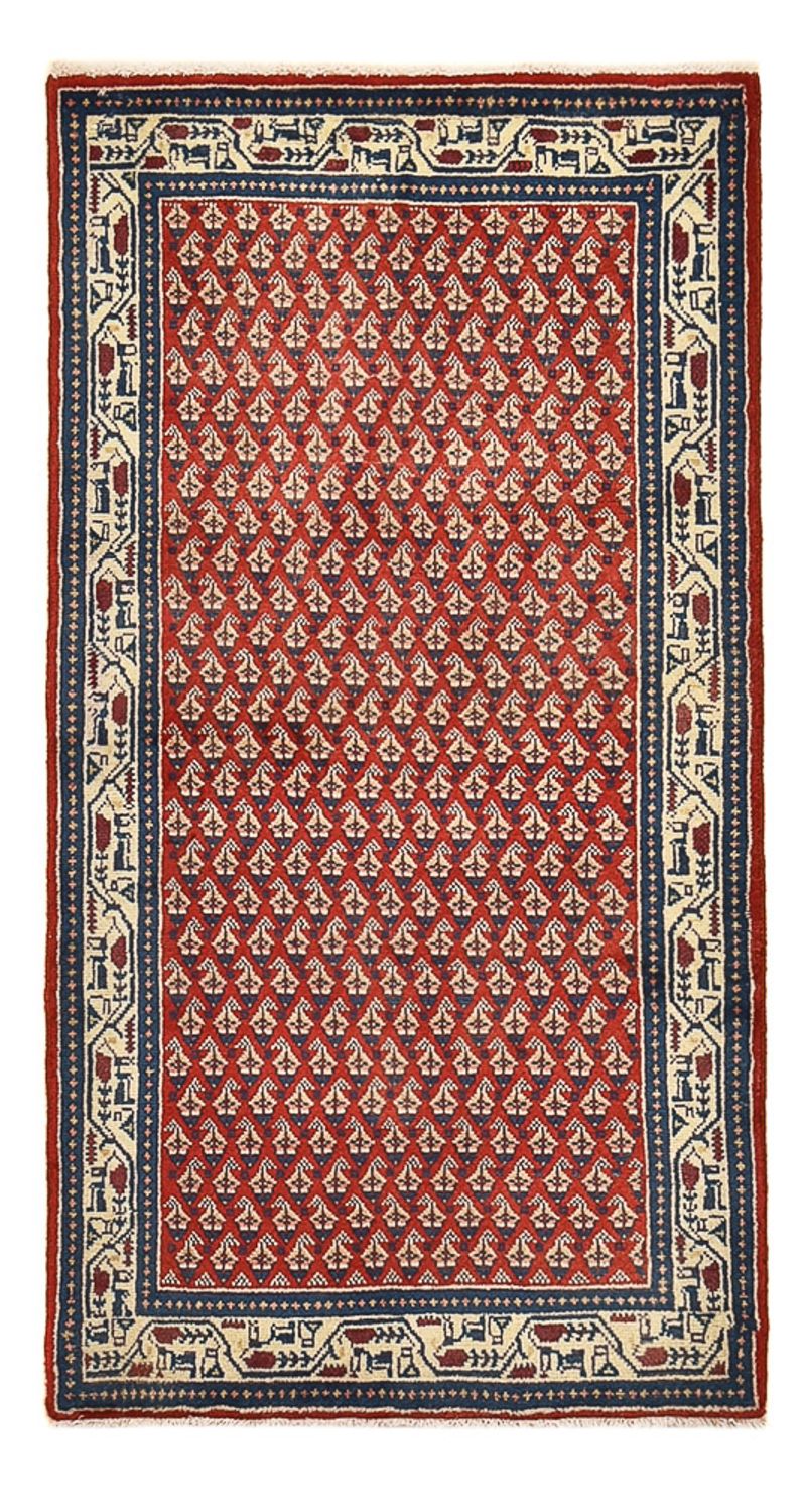 Persisk tæppe - Mir - 134 x 68 cm - lysrød