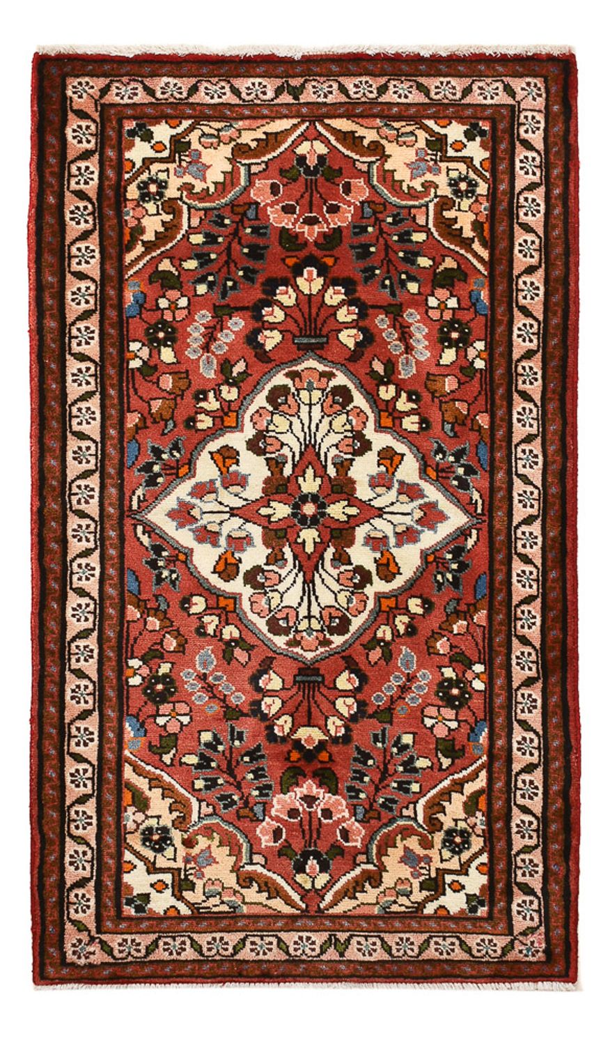 Persisk tæppe - Nomadisk - 136 x 76 cm - mørkerød