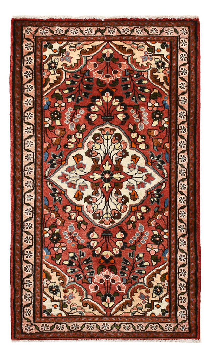 Persisk tæppe - Nomadisk - 136 x 76 cm - mørkerød
