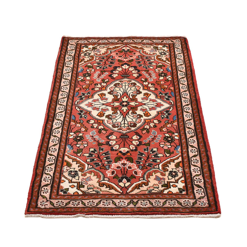 Persisk tæppe - Nomadisk - 136 x 76 cm - mørkerød