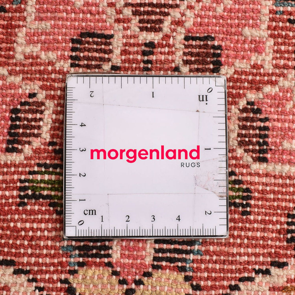 Persisk tæppe - Nomadisk - 136 x 76 cm - mørkerød