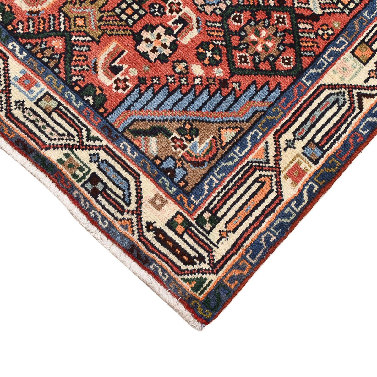 Persisk tæppe - Nomadisk - 130 x 80 cm - flerfarvet