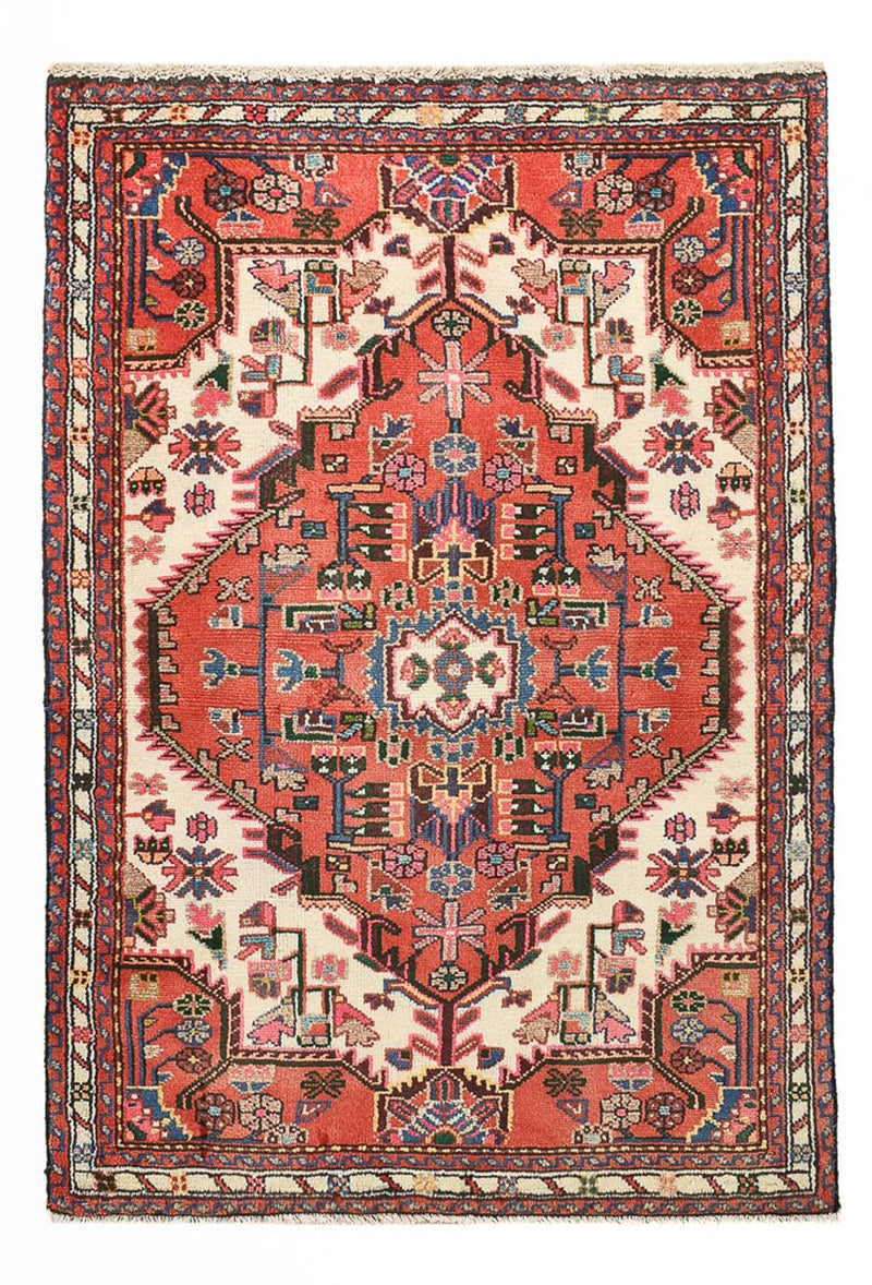 Persisk tæppe - Nomadisk - 113 x 76 cm - lysrød