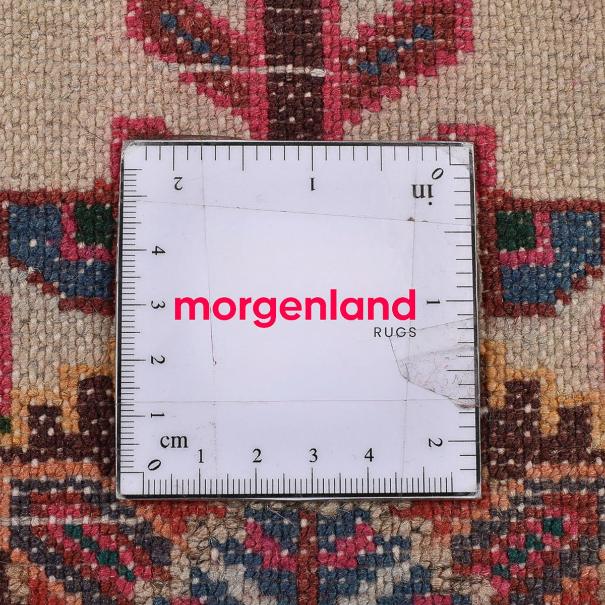 Persisk tæppe - Nomadisk - 113 x 76 cm - lysrød