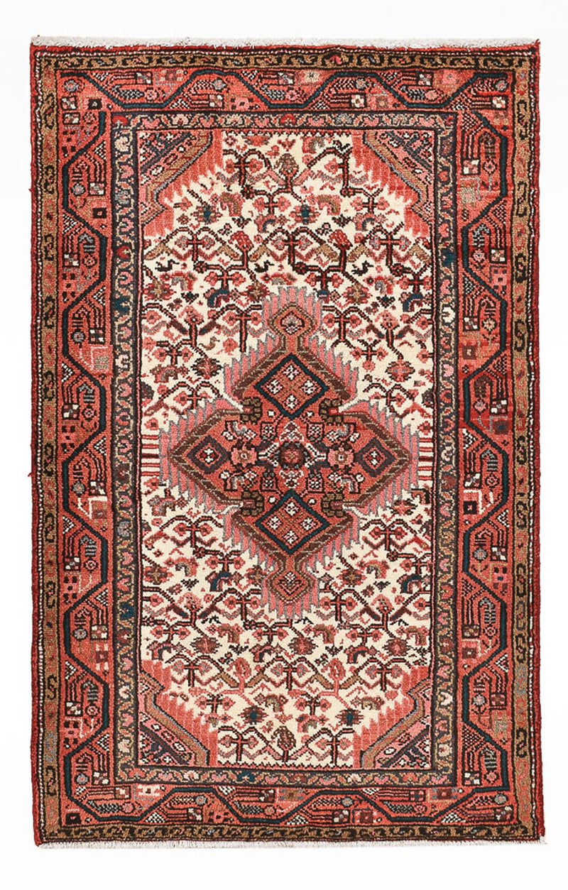 Persisk tæppe - Nomadisk - 120 x 73 cm - lysrød