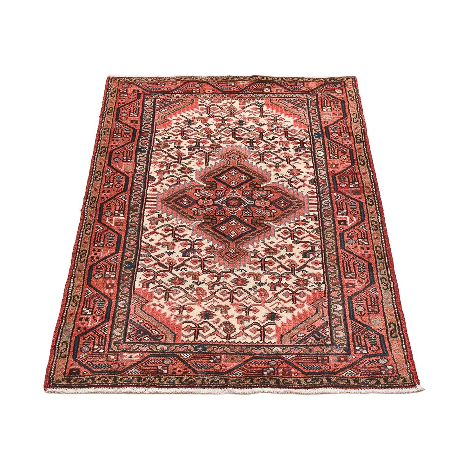 Persisk tæppe - Nomadisk - 120 x 73 cm - lysrød